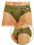 Jockstrap de Cuir Legacy - Kaki