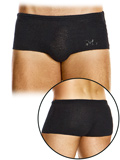 Boxer Purled Brazil Cut - Noir