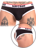 Jockslip Backless Maxime - Noir/blanc