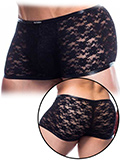 Boxer Lace Trunk Noir