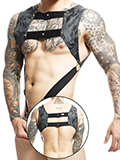 DNGEON Top Cockring Harness - Gris