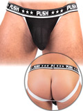 Push - Jockstrap Premium Mesh - Noir/blanc
