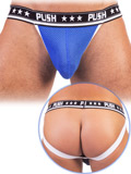 Push - Jockstrap Premium Mesh - Royal/blanc