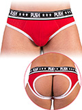 Push - Slip Premium Mesh Hole - Rouge/blanc